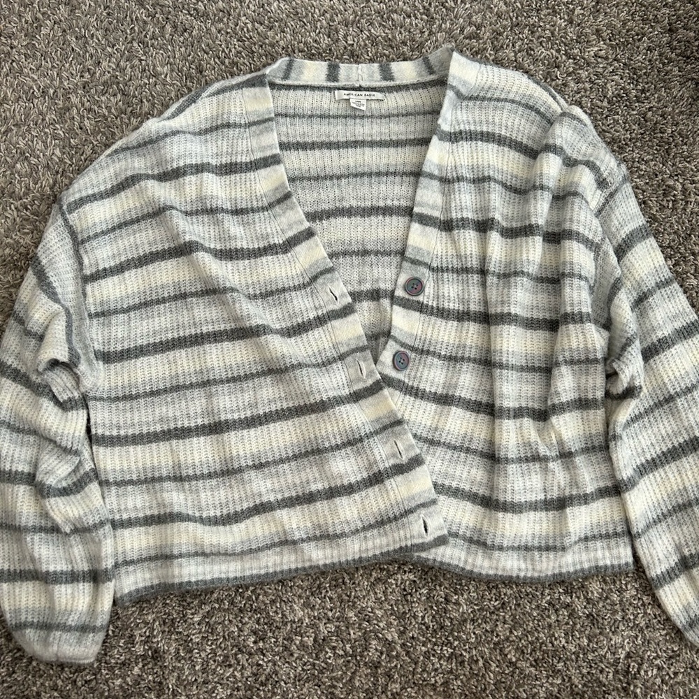 Lightweight Striped Cardigan
